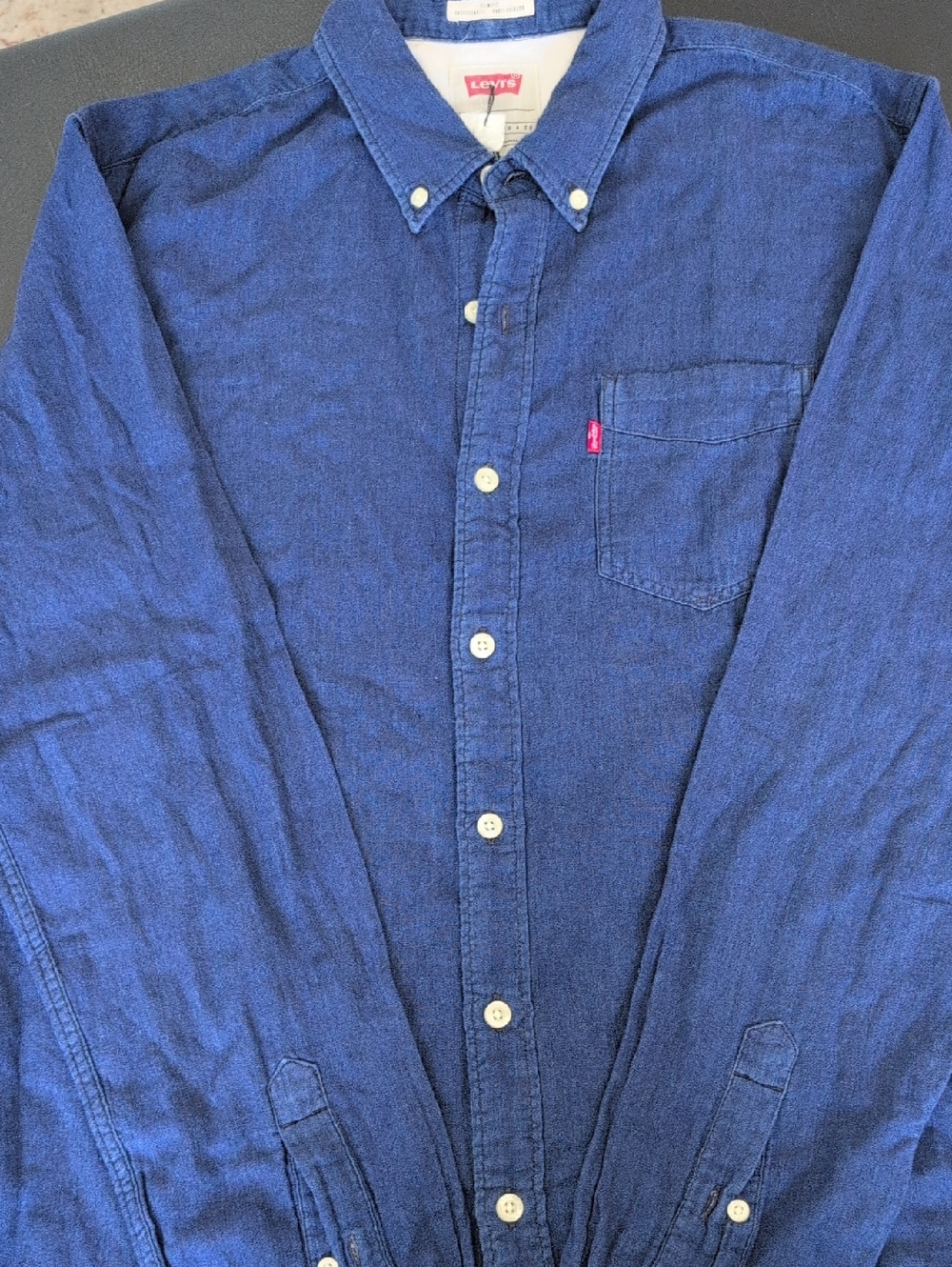 Levi's Women's Indigo Button-Down Pocket Shirt